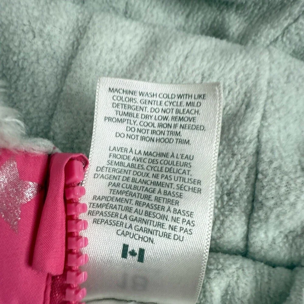 Carter's snowsuit one piece shiny stars silver Pink and Gray Snowsuit